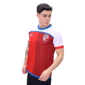 Camiseta Fundición rojo blanco azulino