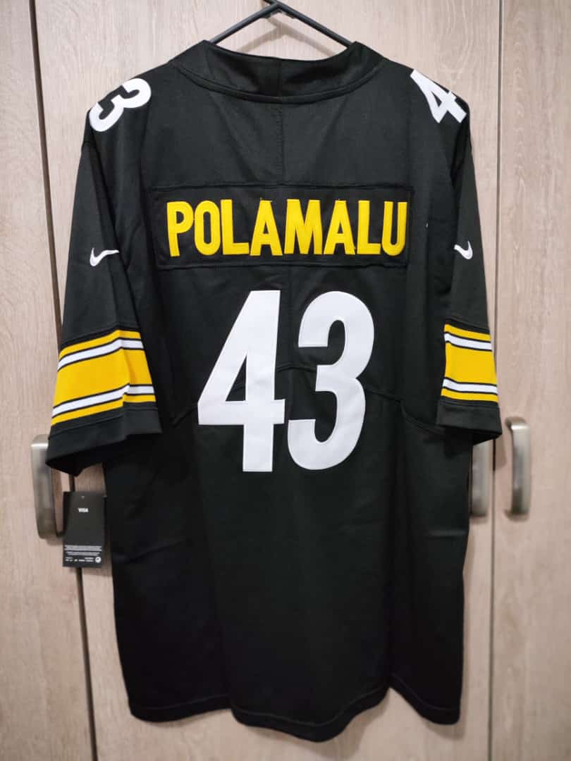 Jersey Pittsburgh Steelers Negra Troy Polamalu #43 - Imagen 3